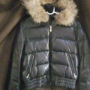 Sean John genuine leather coat